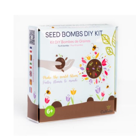 Kit Prêt à Pousser DIY Bombes de graines - Graines 100% biologiques Kit Prêt à Pousser DIY Bombes de graines - Graines 100% biologiques
