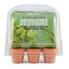 Mini serre 6 pots - Aromatique bio