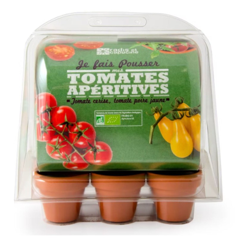 Mini serre 6 pots - Tomate bio